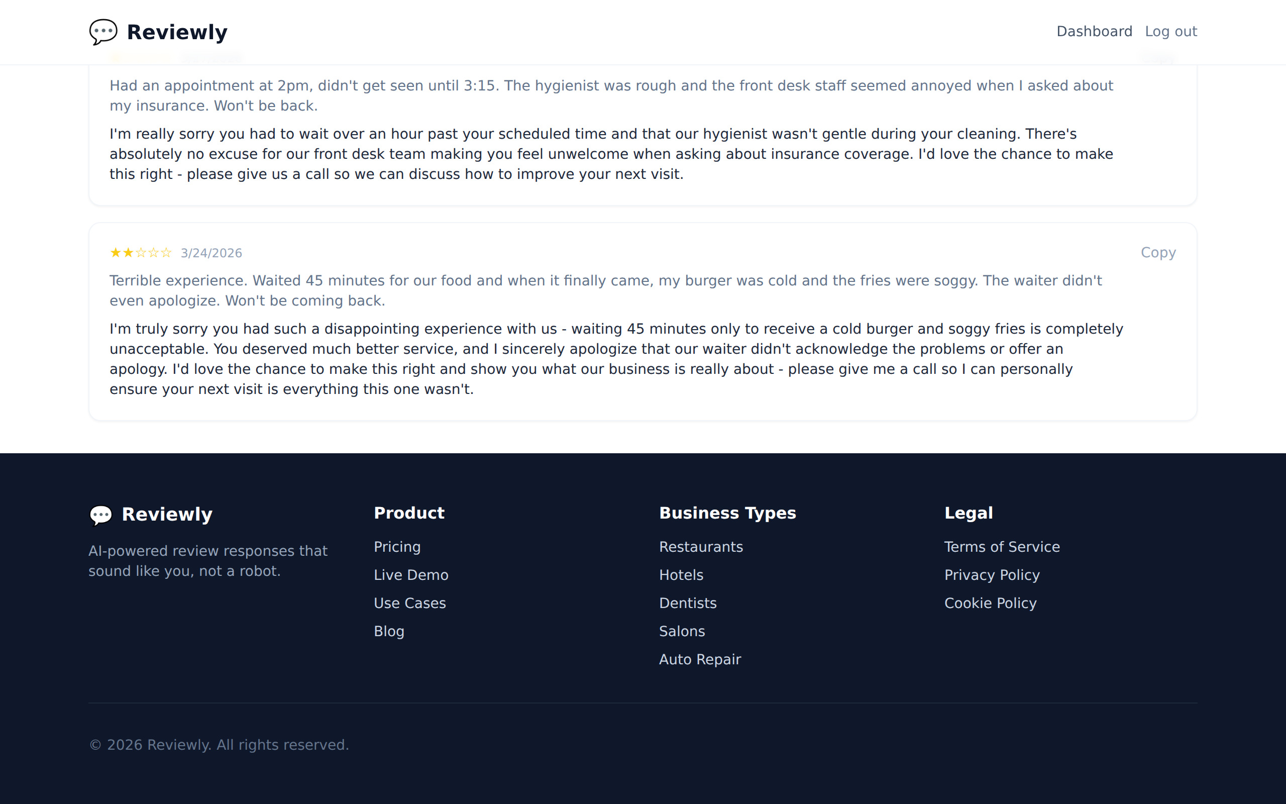 Host managing multiple Airbnb listing reviews - airbnb review response examples